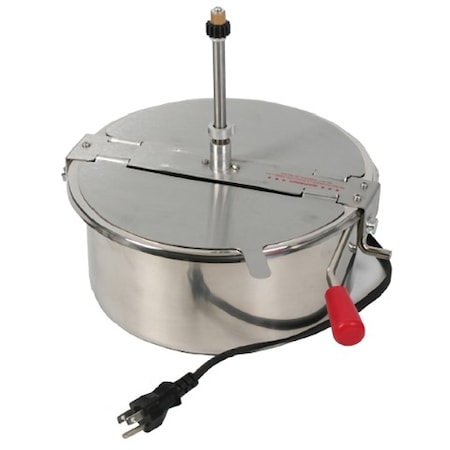 Great Northern Popcorn Poppers 16 Ounce Replacement Kettle, 1350Watts, Includes Lid and Stirrer 726430CAM